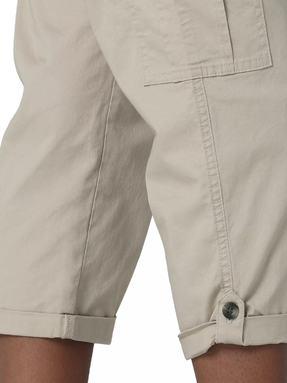 Lee Flex To Go Cargo Pioneer Beige Capri Pants Size 12 - Picture 8 of 8